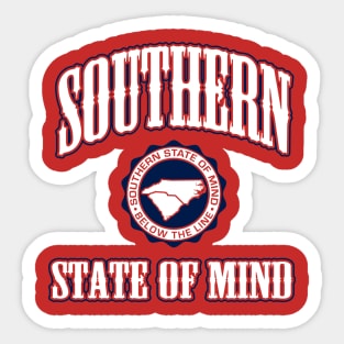 Southern State of Mind NC/SC medium Sticker